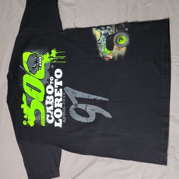 HOONIGAN BJ Baldwin Racing Shirt Size Medium Cabo to Loreto Front Back Big Tee - Picture 4 of 10